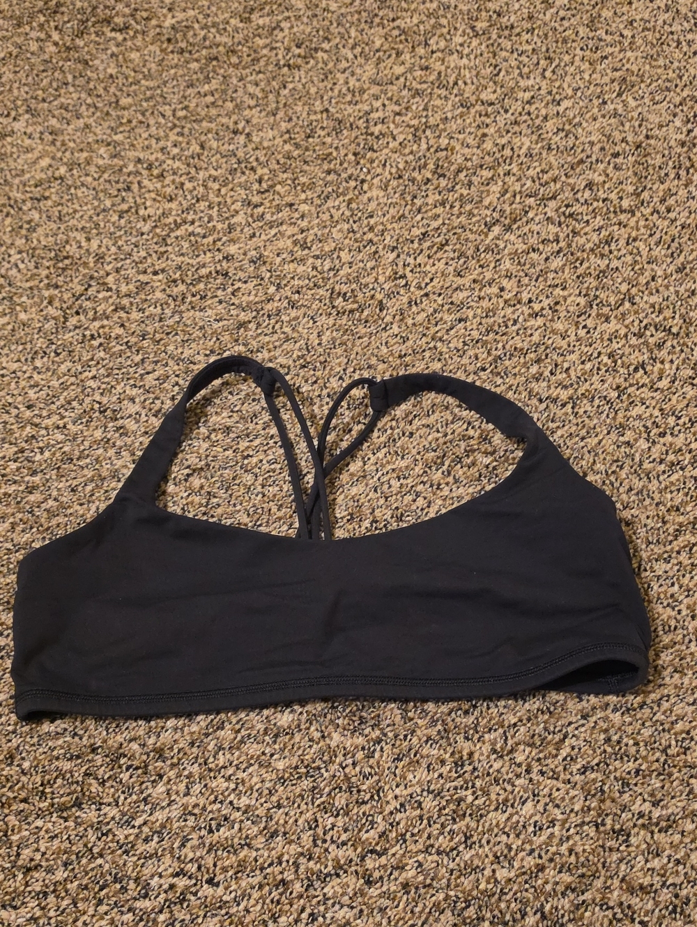 Lululemon Sports Bra Size 12 Black